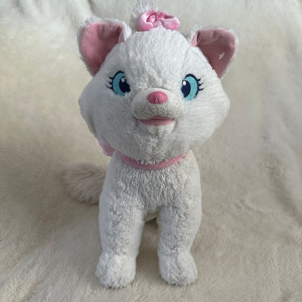 Disney Store Exclusive Aristocats Marie Kitten Cat Plush Sitting 12” Plush